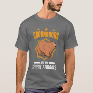 Groundhog Spirit Animal Marmot gift T-Shirt