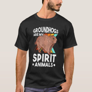 Groundhog Spirit Animal Marmot Woodchuck T-Shirt