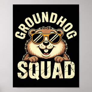 Groundhog Squad 2026 Happy Groundhog Day Sungles _ Poster