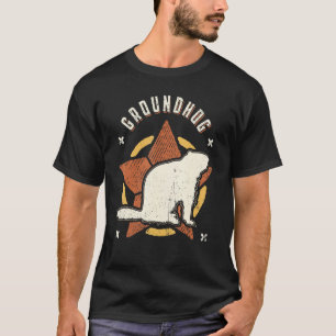 Groundhog Vintage Retro Classic Animal T-Shirt