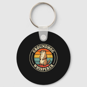 Groundhog Whisperer Team Shadow Cool Ground Hog Da Key Ring