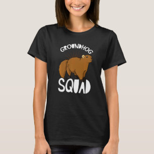Groundhog Woodchuck Marmot Animal Ground Squirrels T-Shirt