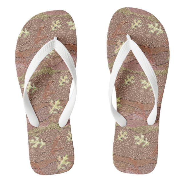 Grounding Earth Brown flip flops (Footbed)