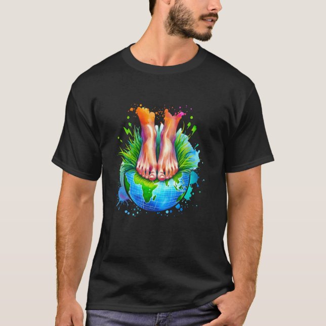 GROUNDING EARTHING Wellness Therapy T-Shirt (Front)