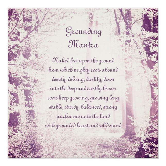 Grounding Mantra Poster (Front)
