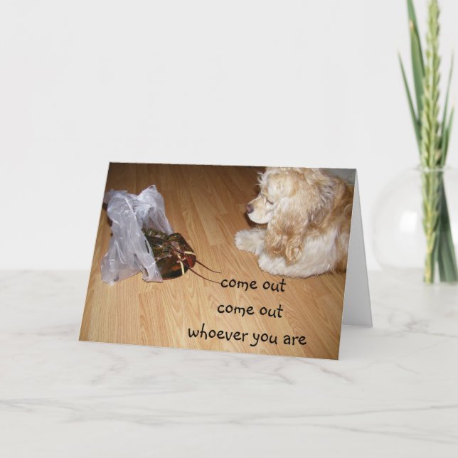 GROUP 40TH - LOBSTER/DOGGIE CARD (Front)