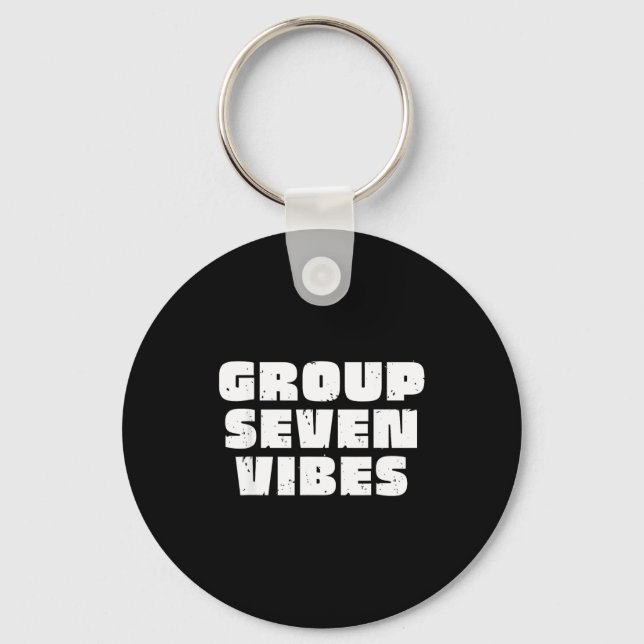 Group 7 Seven Vibes Elite Members  Key Ring (Front)