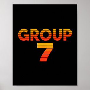 Group 7 teacher proud funny school squad halloween poster