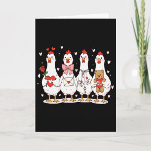 Group Chicken Valentine Collection Farmer Lover Fa Card