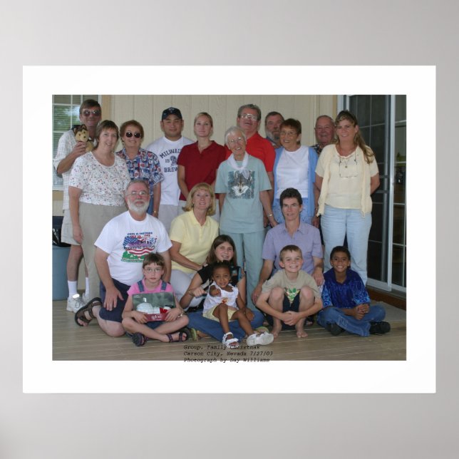 Group, Family Christmas, Carson City, NV  7/27/03 Poster (Front)