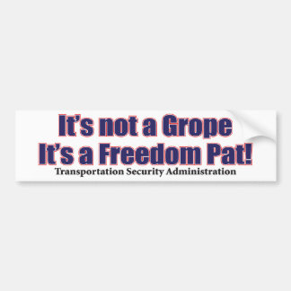 GROUP-GROPE BUMPER STICKER