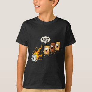 Group Hug Marshmallow Campfire Smores Funny Campin T-Shirt