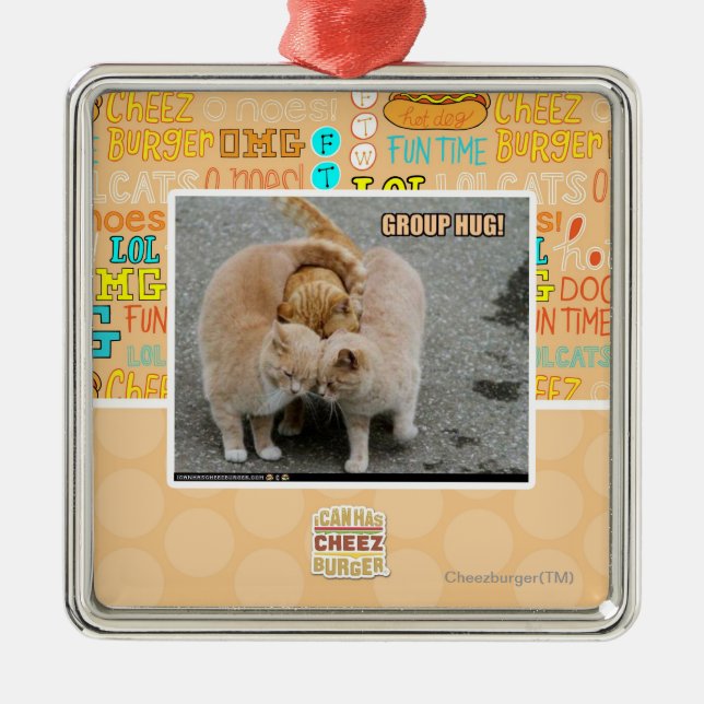 group hug metal tree decoration (Front)