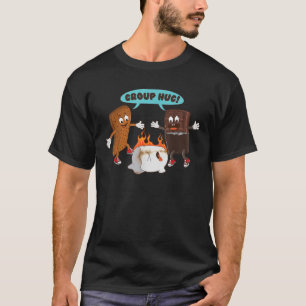 Group Hug S mores Marshmallows Cute Camping Funny T-Shirt