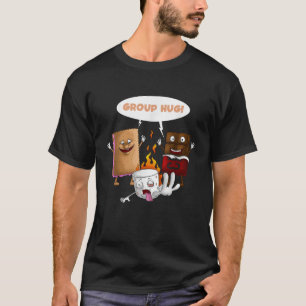 Group Hug S mores Marshmallows Cute Camping Funny T-Shirt