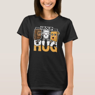 Group Hug Smores Camping Marshmallow Design for Ca T-Shirt