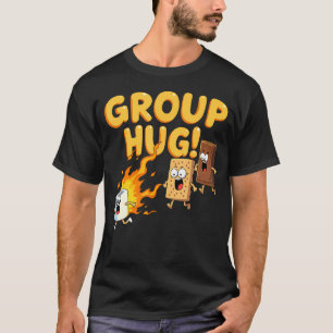 Group Hug Smores Camping Roasting T-Shirt