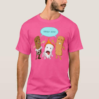 Group Hug S'Mores Marshmallows Cute Camping Funny T-Shirt