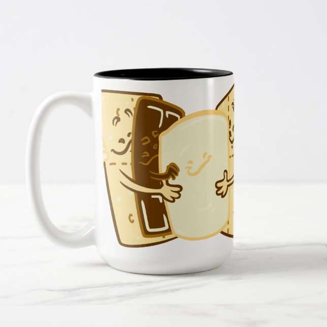 Group Hug Two-Tone Coffee Mug (Left)