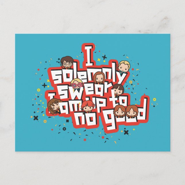 Group "I SOLEMNLY SWEAR THAT I AM UP TO NO GOOD™" Postcard (Front)