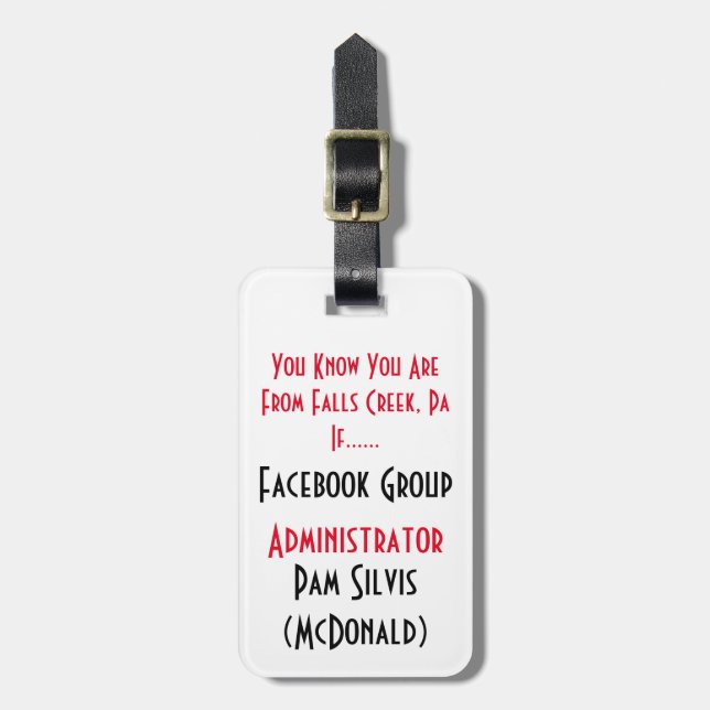 Group ID Lanyard/Lugage Tag (Front Vertical)