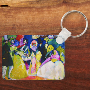 Group in Crinolines by Wassily Kandinsky Key Ring