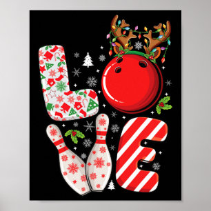 Group Matching Xmas Bowling Ll And Pins Christmas Poster