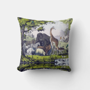 Group of animals cushion