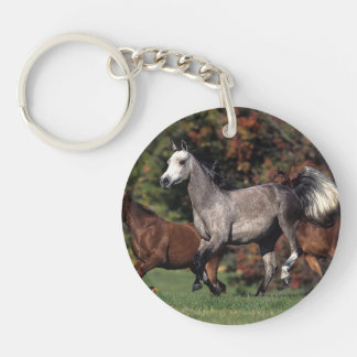 Group of Arab Horses Running Key Ring