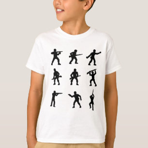 Group of Army Men T-Shirt in Black