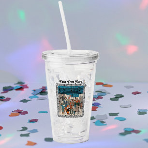 Group of Carolers and Musicians on Street Corner Acrylic Tumbler