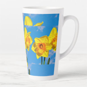 Group of Daffodils Gold Medal flowers Latte Mug