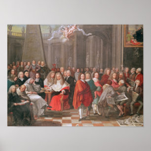 Group of Distinguished Gentlemen Born Abbeville Poster