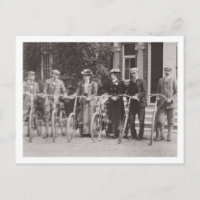 Group of Edwardian bicyclists, early 1900s (b/w ph