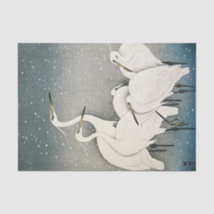 Group of Egrets, 1925-1936 by Ohara Koson Tissue Paper