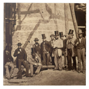 Group of Foremen, 1862 (photo) Tile