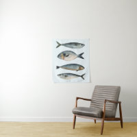 Group of Four Fish
