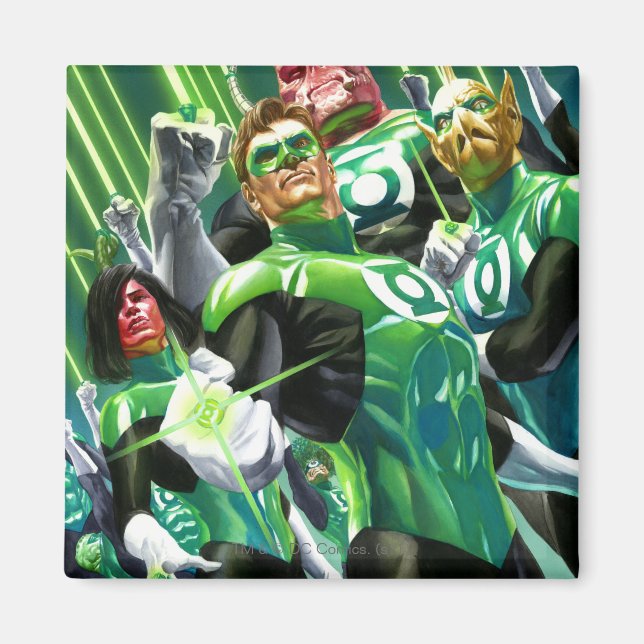 Group of Green Lanterns Magnet (Front)