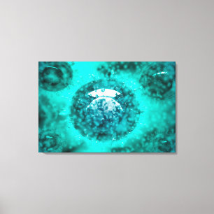 Group Of H5N1 Virus With Glassy View 2 Canvas Print