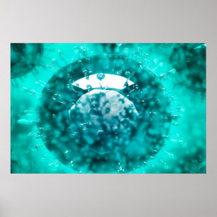 Group Of H5N1 Virus With Glassy View 2 Poster