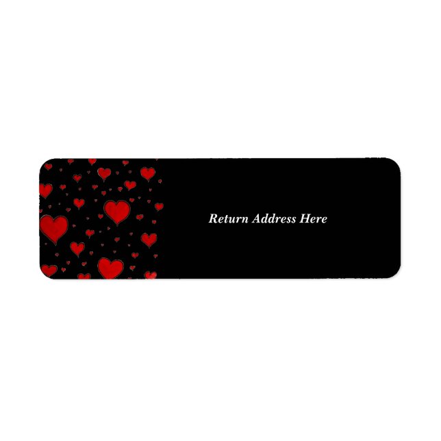 Group of Hearts Return Address Label (Front)