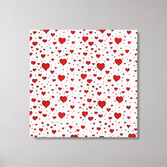 Group of Hearts Wrapped Canvas (Quad) (Front)