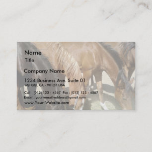 Group Of Horses Business Card