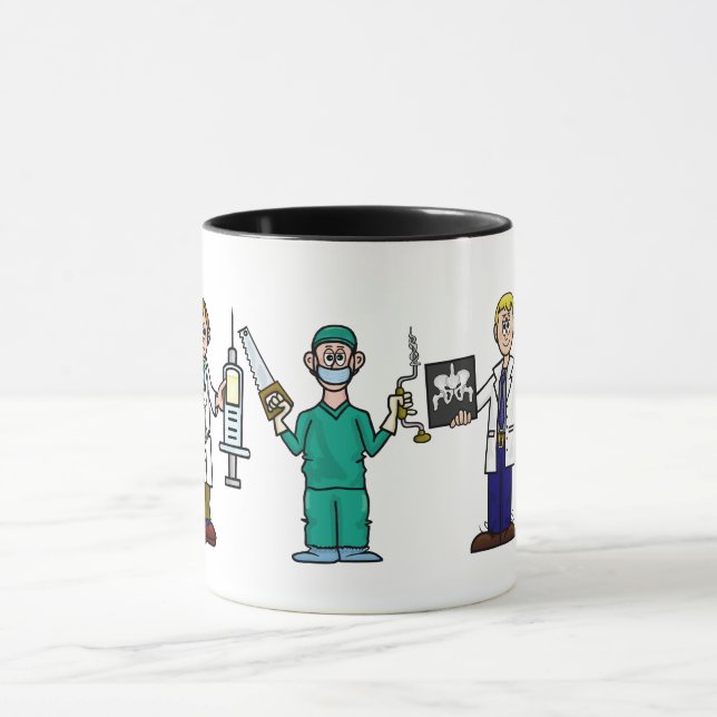 Group Of Male Doctors Coffee Mug (Center)