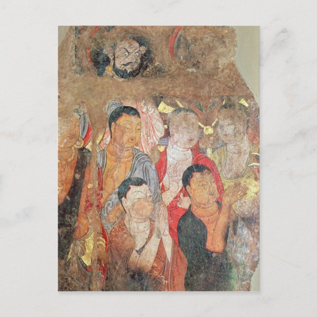 Group of monks and Buddha Postcard (Front)