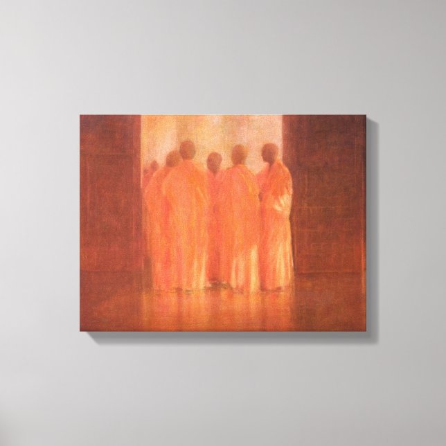 Group of Monks Vietnam Canvas Print (Front)