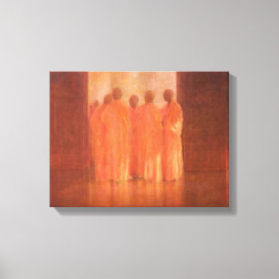 Group of Monks Vietnam Canvas Print