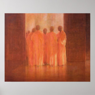 Group of Monks Vietnam Poster