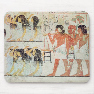 Group of mourners in the funeral procession mouse mat