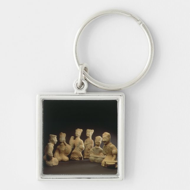 Group of Musicians, Dancers and Servants (terracot Key Ring (Front)